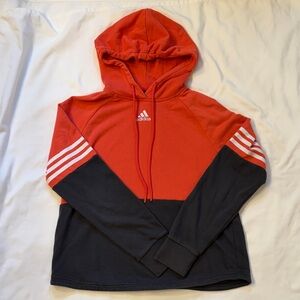 Adidas Two-Tone pink and dark gray Hoodie